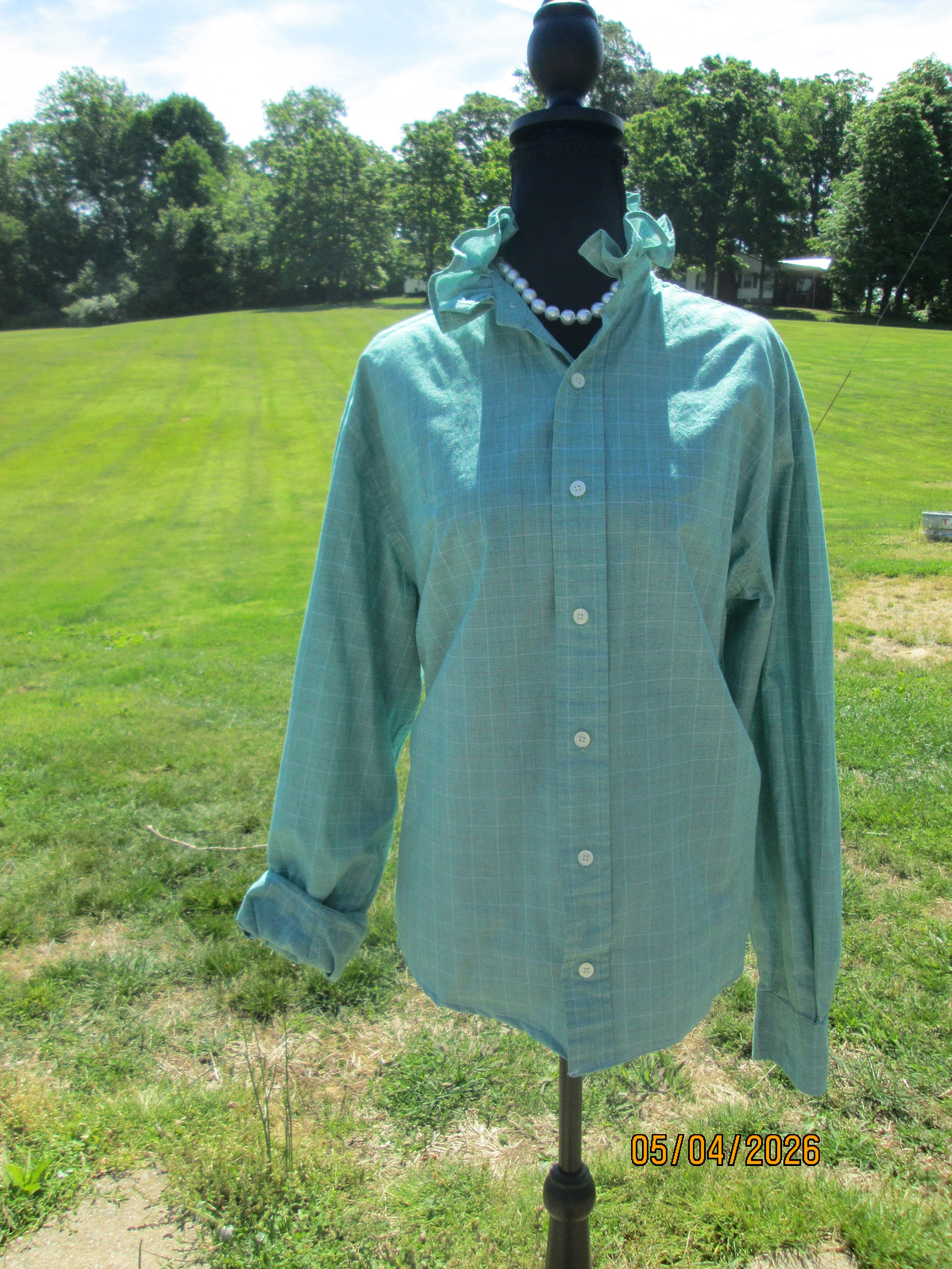 Upcycled Men's Long Sleeve Button Down