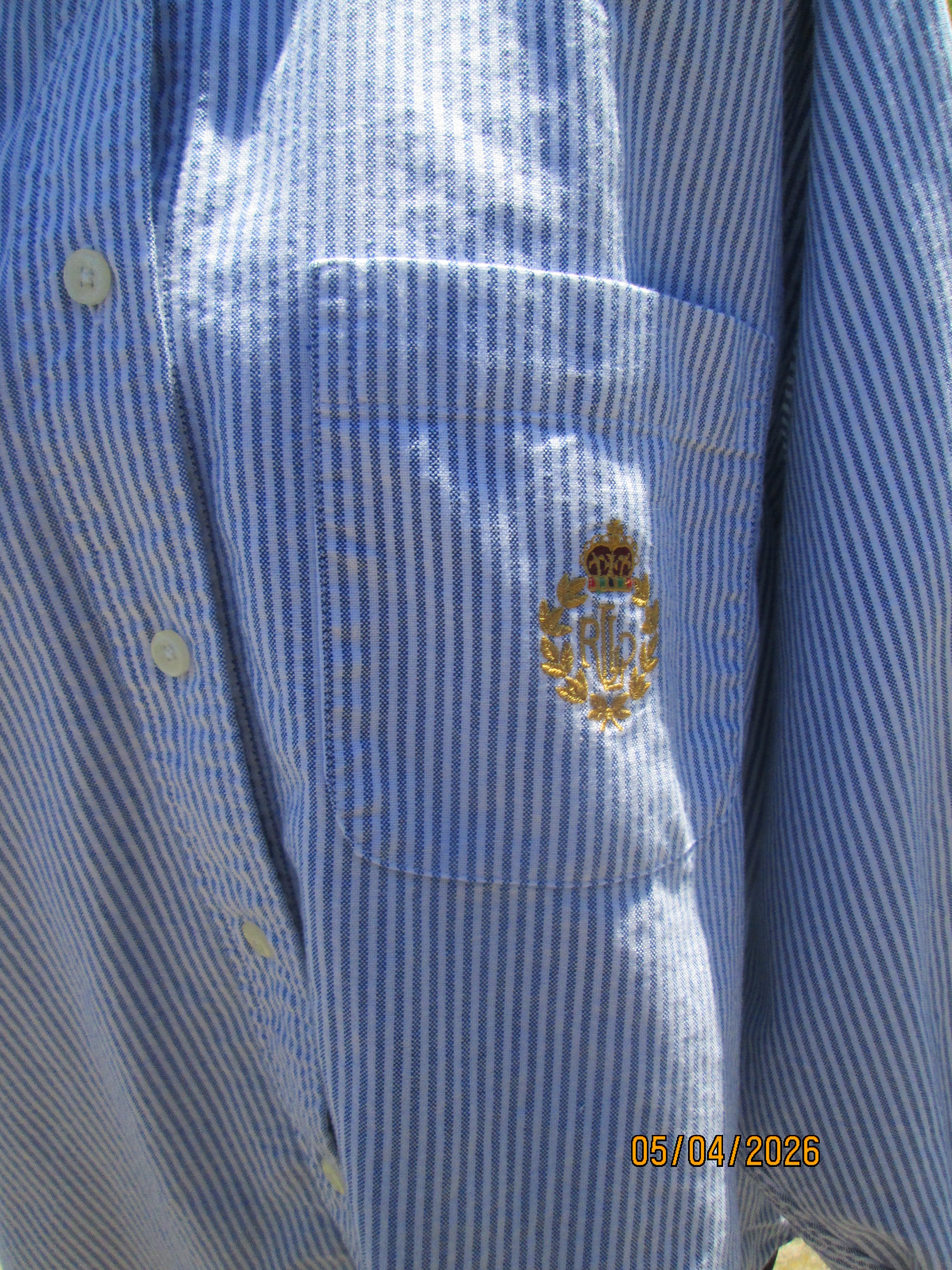 Ruffled Collar Button-Down Blouse — One of a Kind