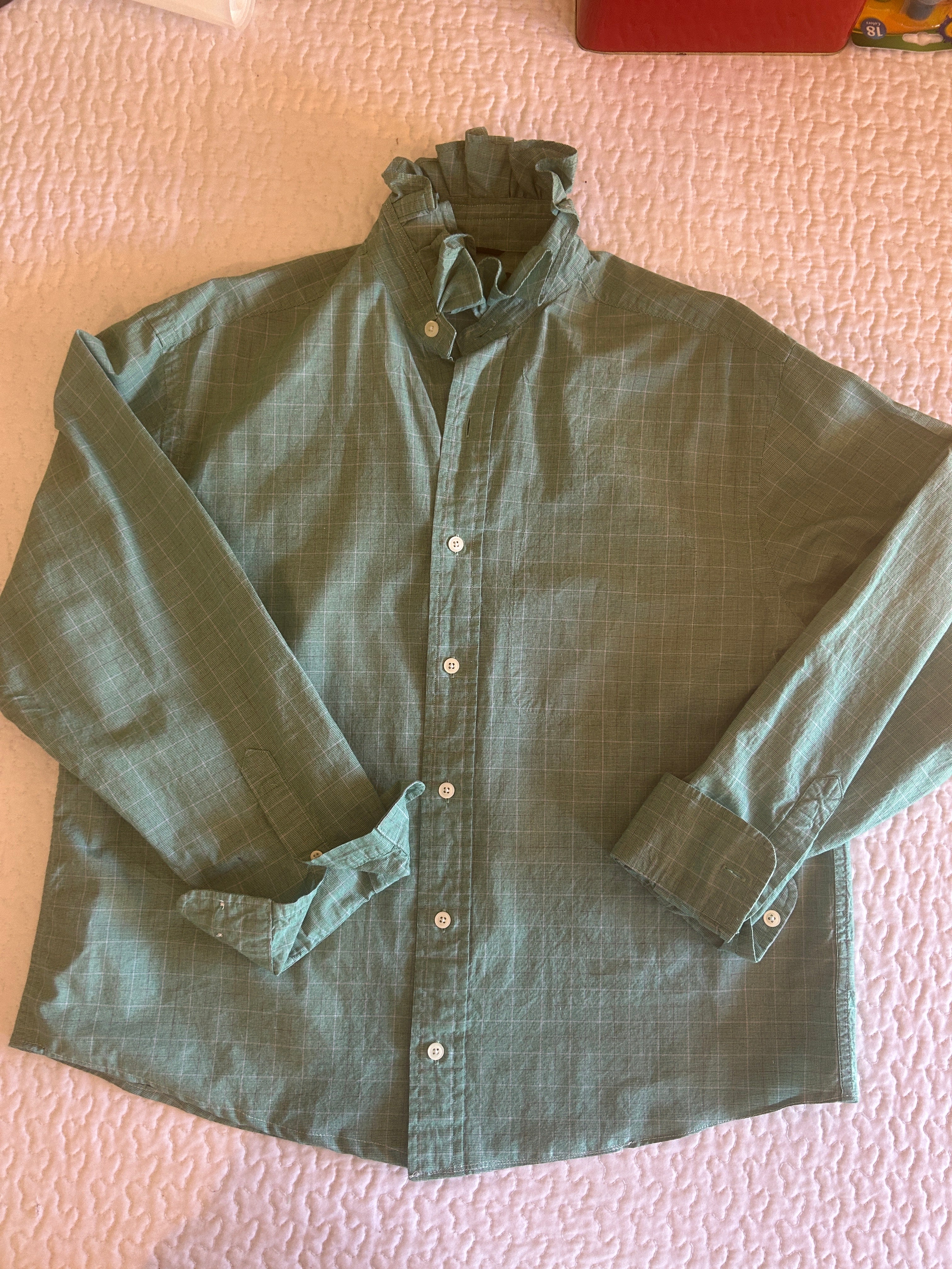 Upcycled Men's Long Sleeve Button Down
