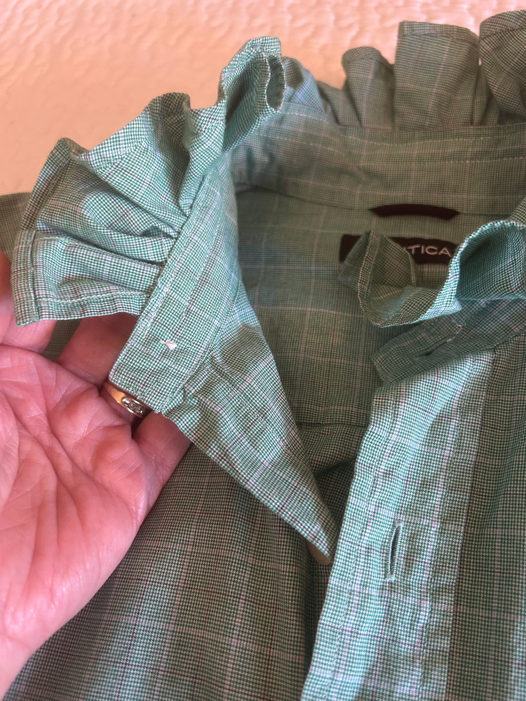 Upcycled Men's Long Sleeve Button Down