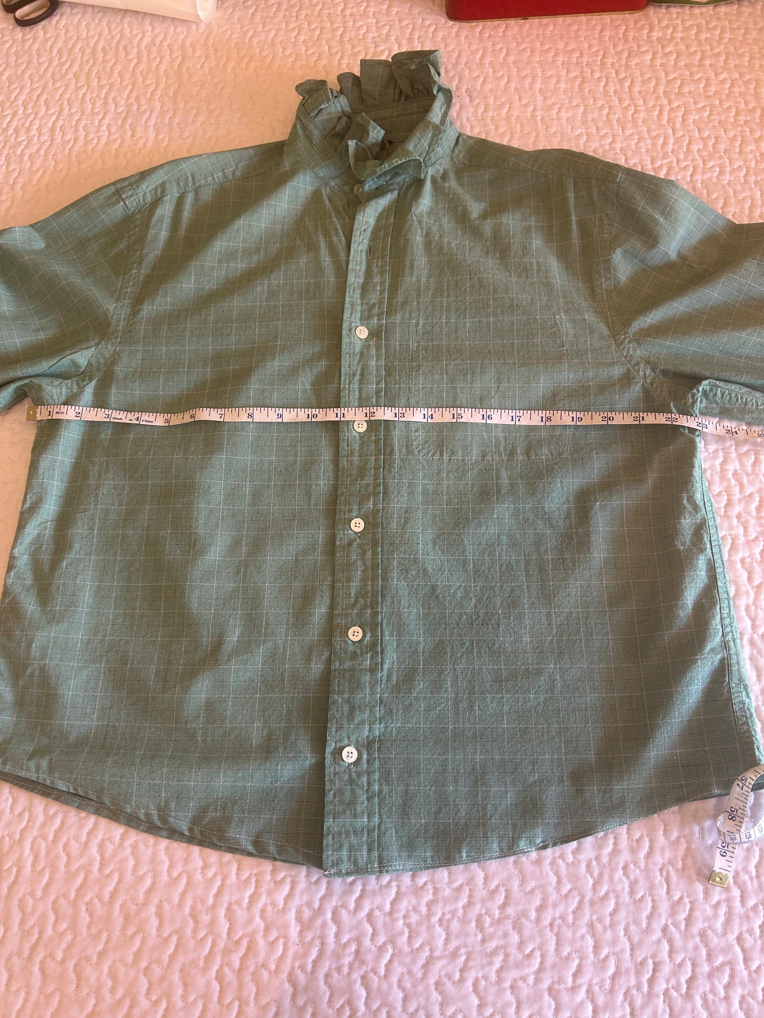 Upcycled Men's Long Sleeve Button Down