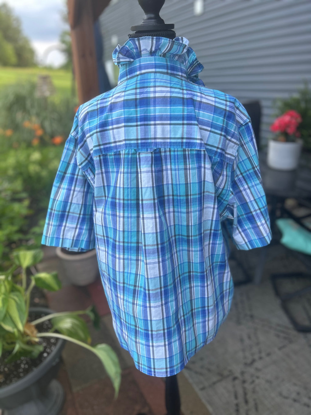 Crisp Plaid ready for the day