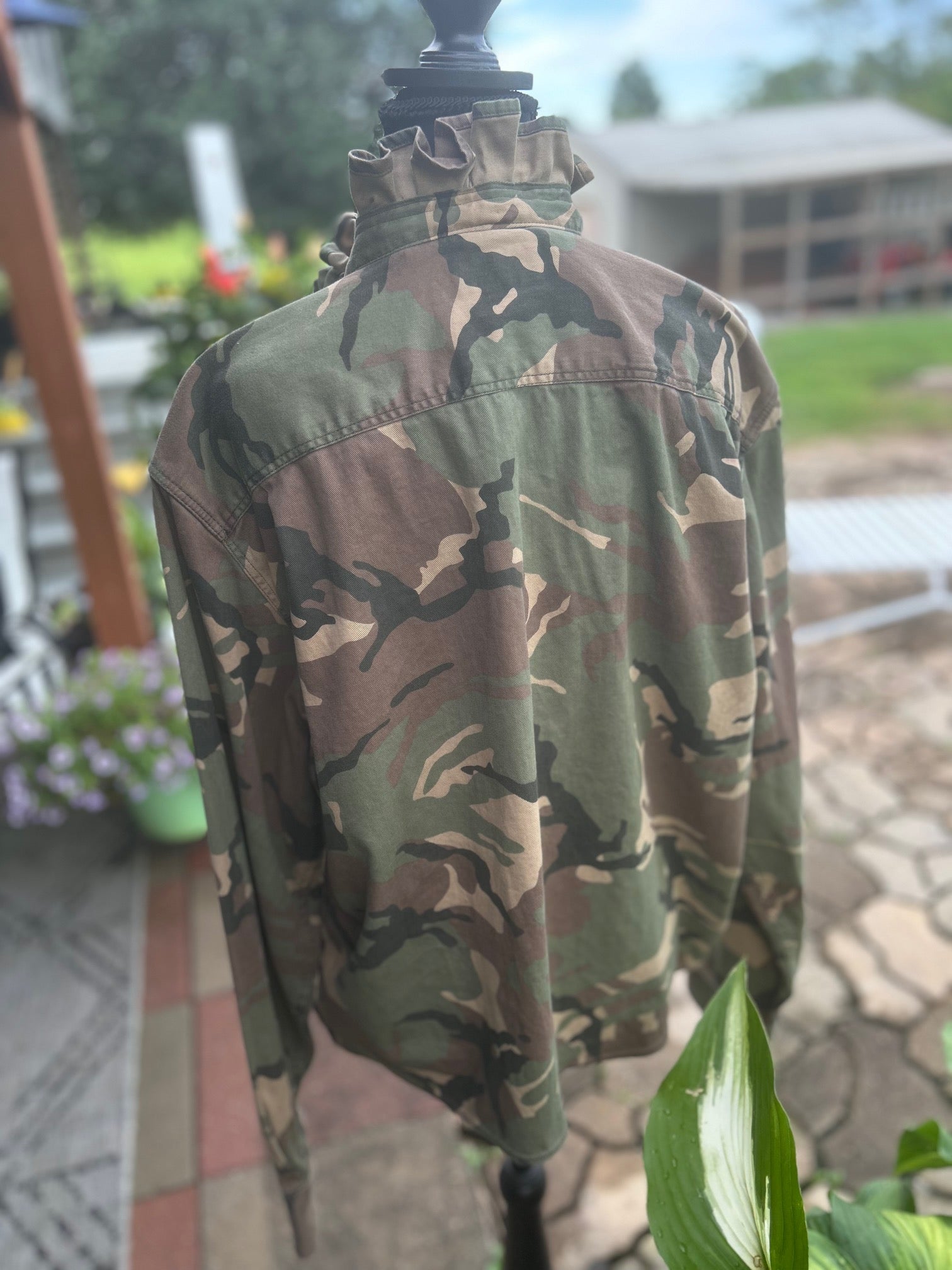 Not your hubby's camo. Camo meets ruffles, how sexy!