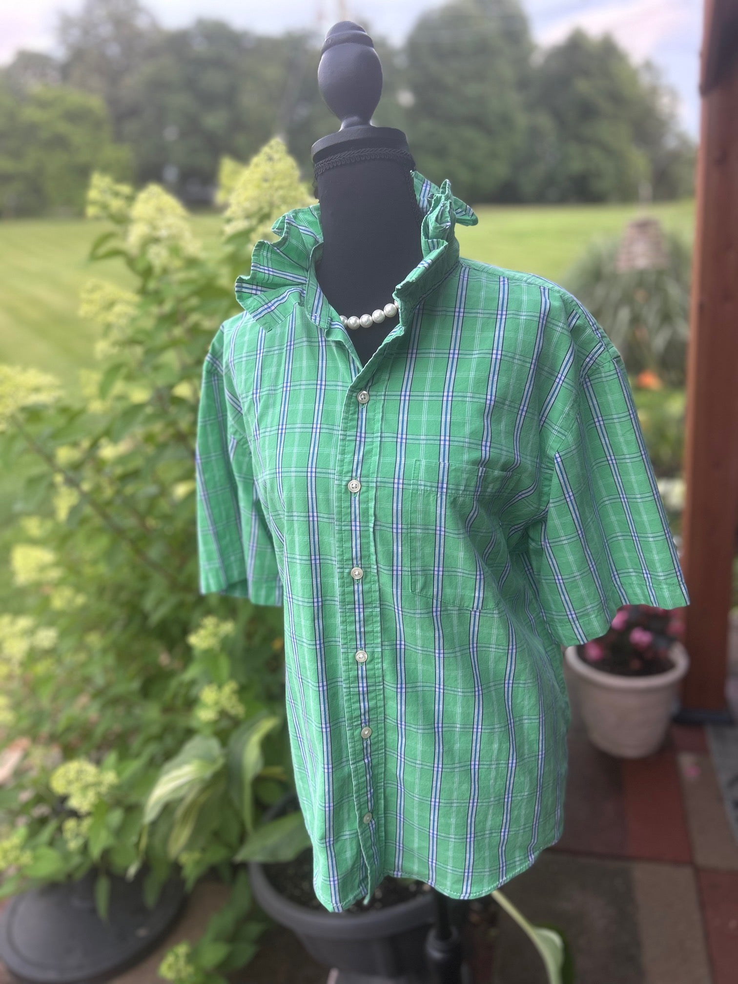 Green plaid for the summer, Yes Please!