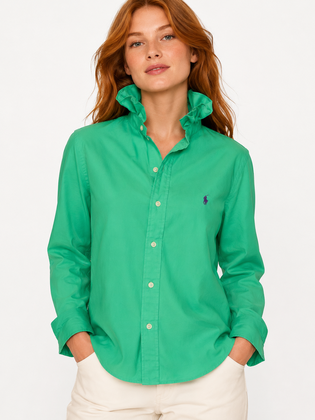 Classic menswear blending timeless tailoring with feminine charm